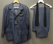 RAF/RFC Wing Commander blue jacket with RFC badge and a pair of RAF trousers (2)