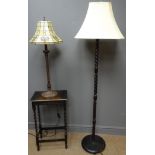 Tiffany style bronzed table lamp, the base having Dragonfly moulded decoration,