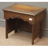 Late 19th century carved Hardwood travelling desk,