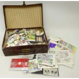 Collection of World stamps on and off paper including; some mint stamps, 1972 Olympic stamps,