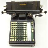 Vintage Burroughs comptometer, with printout Condition Report <a href='//www.