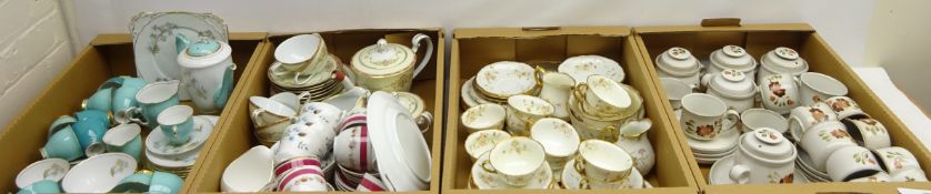 Royal Stafford 'Blue Star' tea and coffee ware, Noritake tea set for six,