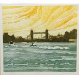 'Tower Bridge', limited edition etching No.