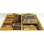 Over forty 18th and 19th Century leather bound books including; 'Life of Wesley' by Coke and Moore,