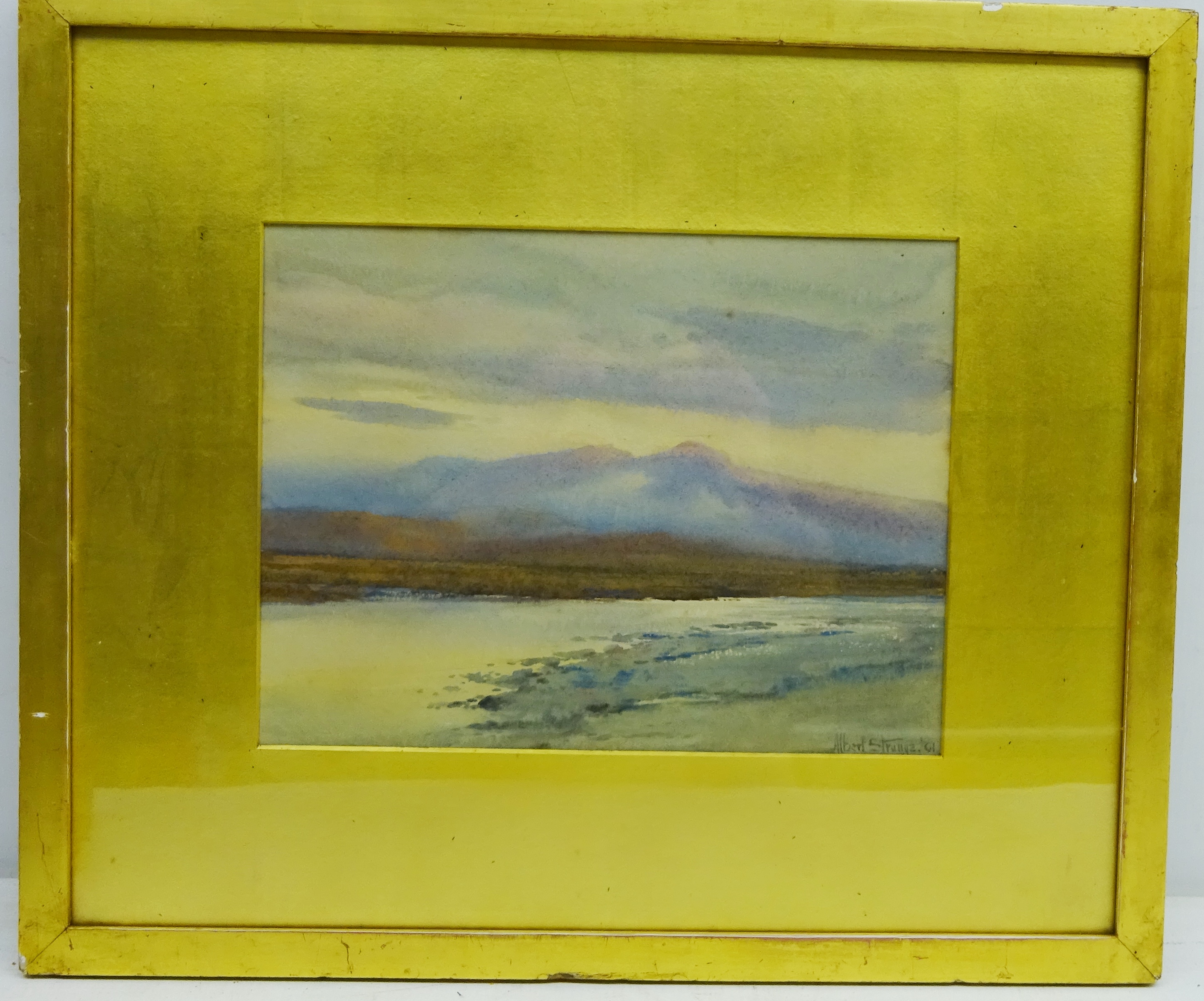 Scottish Landscape, watercolour signed and dated '01 by Albert George Strange (British c. - Image 2 of 2