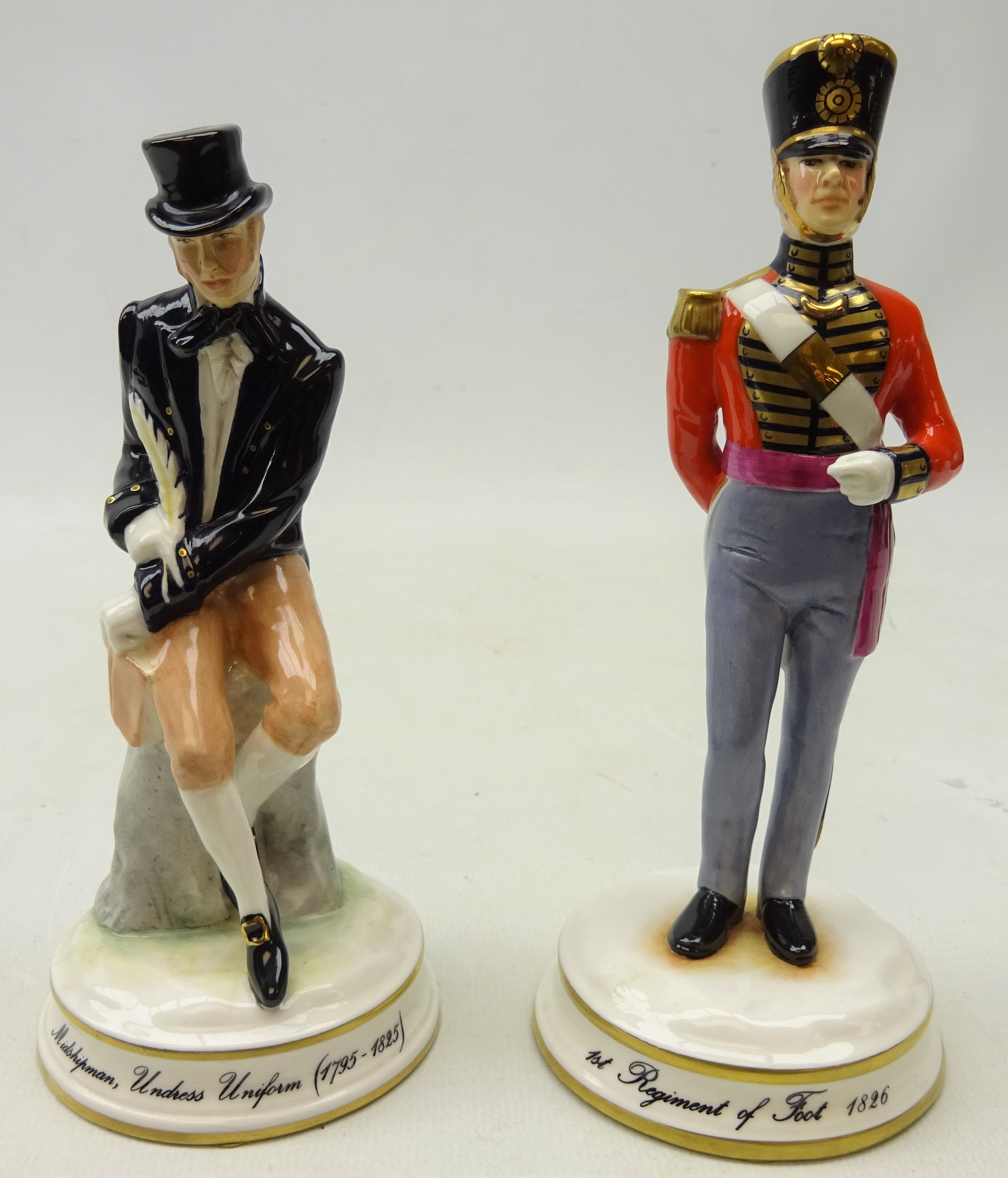 Two limited edition Michael Sutty military figures '1st Regiment of Foot 1826' 136/250 and