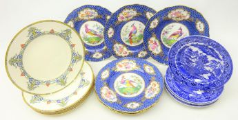 Six Royal Worcester 'Doncaster' pattern plates, D23.