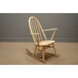 Ercol rocking armchair, stick and hoop back Condition Report <a href='//www.