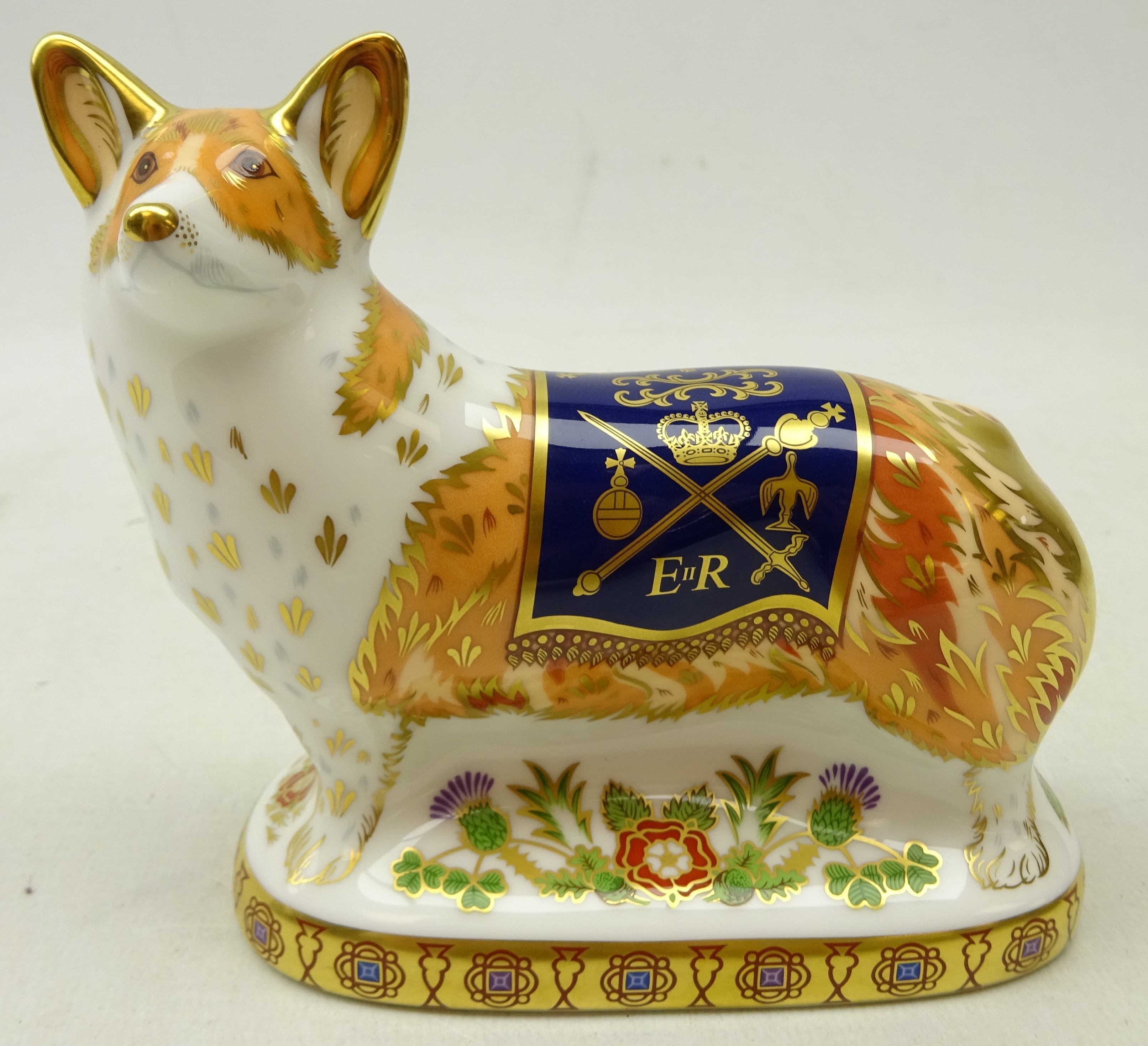 Royal Crown Derby Limited Edition Diamond Jubilee Celebration Corgi,