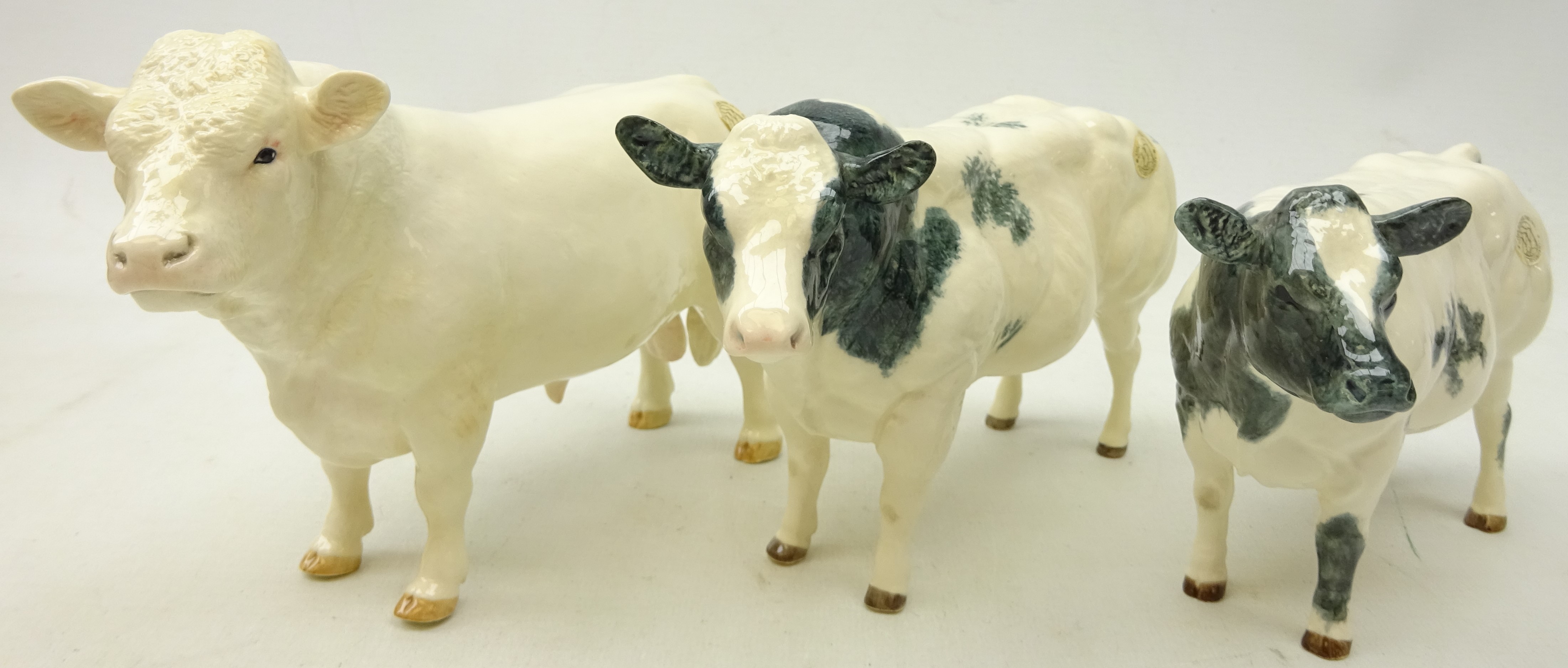 Border Fine Arts Hereford bull and BFA Ayrshire bull and cow (3) Condition Report