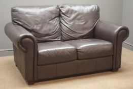 Three seat sofa, (W190cm), and matching two seat sofa (W149cm),