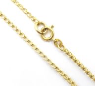 18ct gold double loop chain necklace stamped 750 approx 6gm Condition Report <a