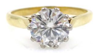 18ct gold diamond solitaire ring approx 1.
