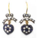 Pair of sapphire,