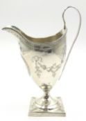 George III silver cream jug,