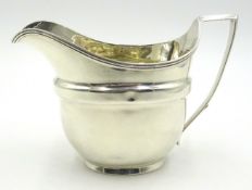 George III silver cream jug by John Emes London 1802, 4.