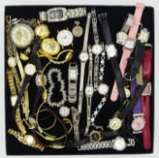 Collection of pocket, wrist and ring watches Condition Report <a href='//www.