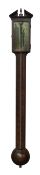 George III mahogany mercury stick barometer,