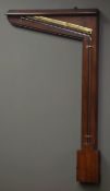 George III mahogany cased mercury signpost barometer,