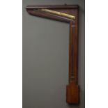 George III mahogany cased mercury signpost barometer,