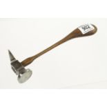 A 19c German shoemaker's hammer by WOECKE with 3" head and slender ash handle 10" o/a G++