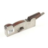 A PRESTON No 1351 iron shoulder plane with rosewood infill and 95% orig 1" Preston iron G+