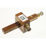 An unused rosewood and brass mortice gauge by JOSEPH MARPLES G++