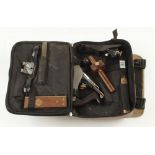 A set of little used tools in canvas carrying case incl.