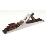 A 22 1/2" d/t steel jointer by KARL HOLTEY No A1 with twin thread adjuster,