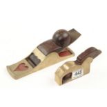 A brass chariot plane and a brass bullnose plane G
