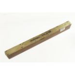 An unusually large 18 1/2" brass topped mahogany sighting level by ROUTLEDGE 61 Hull St.