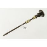 A fine quality 16" archimedian drill with decoration to brass stock and ferrule G+