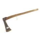 A French felling axe by TALABOT No 27 with 4" edge G