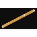 A 24" brewers boxwood and brass slide rule by DRING & FAGE London marked Customs & Excise DF 139 B8