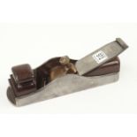 A very rare d/t steel NORRIS No 11 skew mouth mitre plane with rosewood infill and orig Norris 2