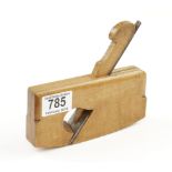 A small boxwood compass rebate plane 6" x 1" G++