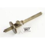 A rare steel faced brass marking gauge by HOLTZAPFFEL & Co London,