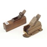 Two beech chamfer planes G+