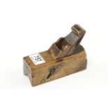 A beech sliding box type chamfer plane with scrolled wedge G+