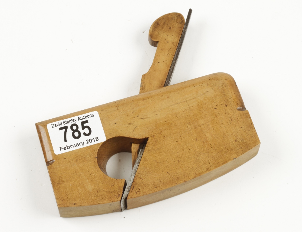 A small boxwood compass rebate plane 6" x 1" G++ - Image 2 of 3