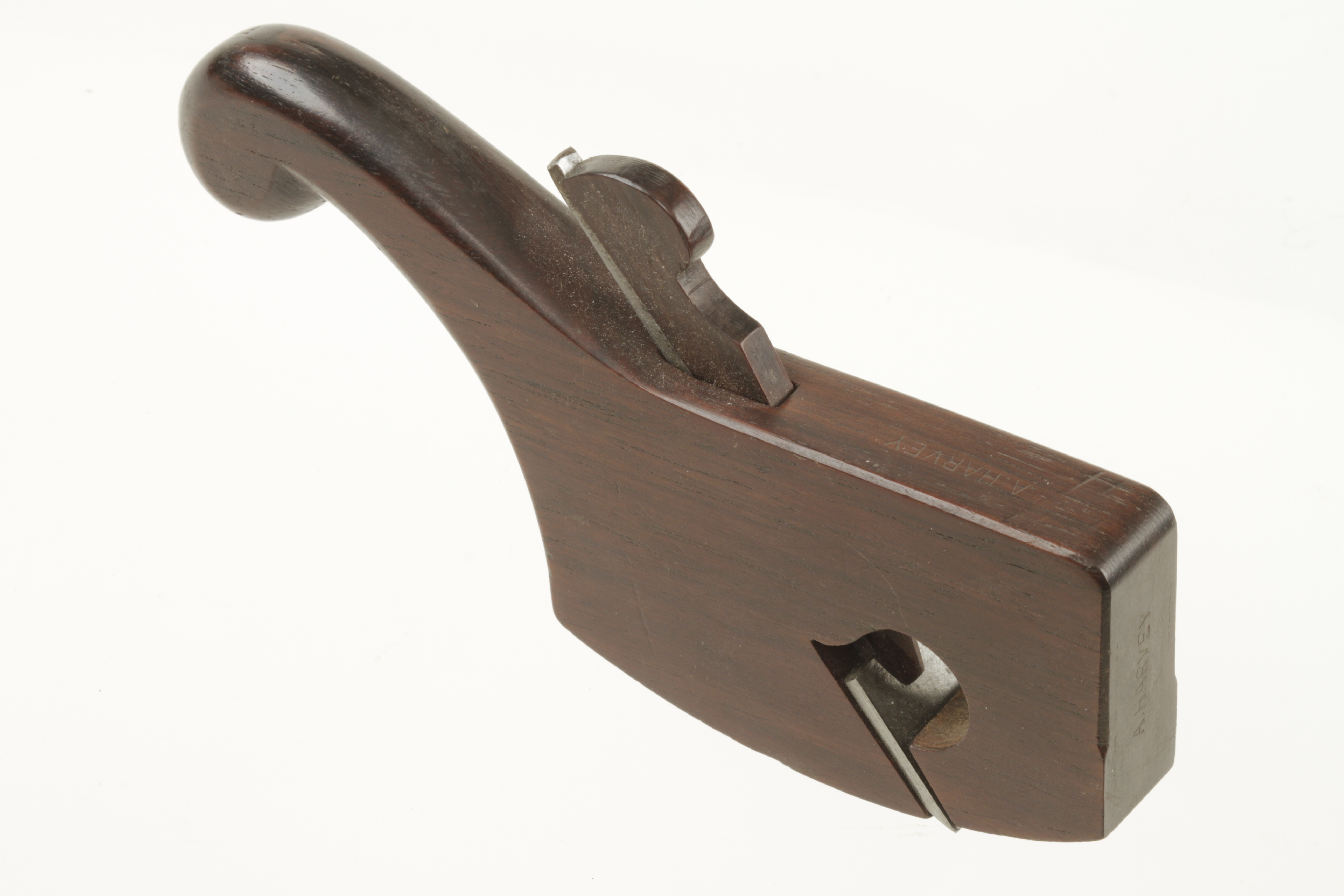 A recent 3/4" tailed compassed rebate plane in Cuban mahogany F - Image 2 of 2