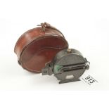 A very rare prismatic compass by MATHIESON Edinburgh Patent No 1926 in orig leather case G+