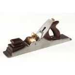 A 17 1/2" d/t steel panel plane by KARL HOLTEY No A1 with twin thread adjuster and rosewood infill