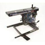 A RYOBI 210mm radial arm saw with extra blades etc G++ We understand this model is subject to a