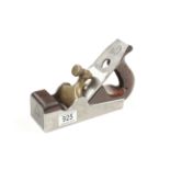 A d/t steel parallel smoother by SPIERS with rosewood infill and open handle G+