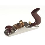 An unusual 9 1/2" d/t steel low angle plane by KARL HOLTEY No A98 with twin thread adjuster,