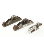 Two RECORD No 0130 double end block planes and a 077A bullnose G