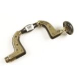 An Ultimatum brass framed ebony brace by Wm MARPLES with ivory ring in ebony head G+