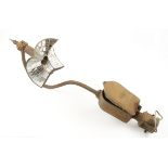 A 1930's electric street lamp with shaped reflector of small mirrors marked Group AL and Esla -