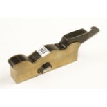 A 7 3/4" NORRIS No 7 steel soled gunmetal shoulder plane with ebony infill and wedge with good